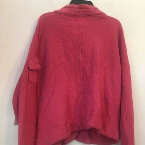 $152 XCVI Solid Berry Red/Pink Jacket Size XL - Picture 2 of 3